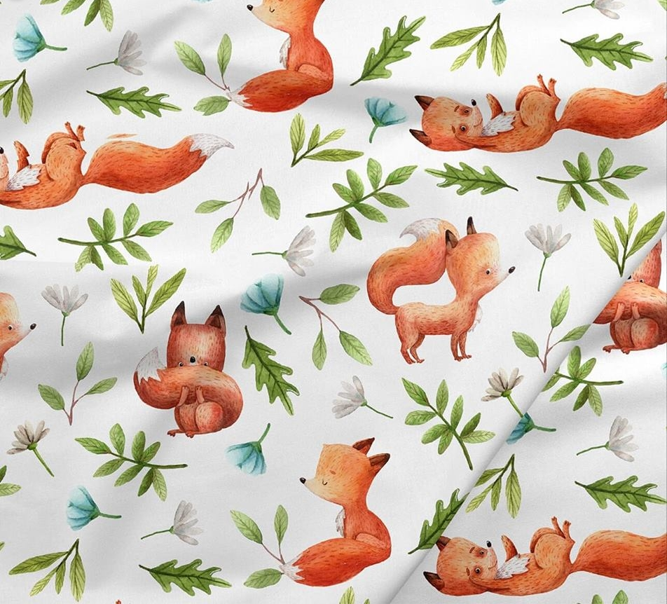 Coton PREMIUM renard aquarelle