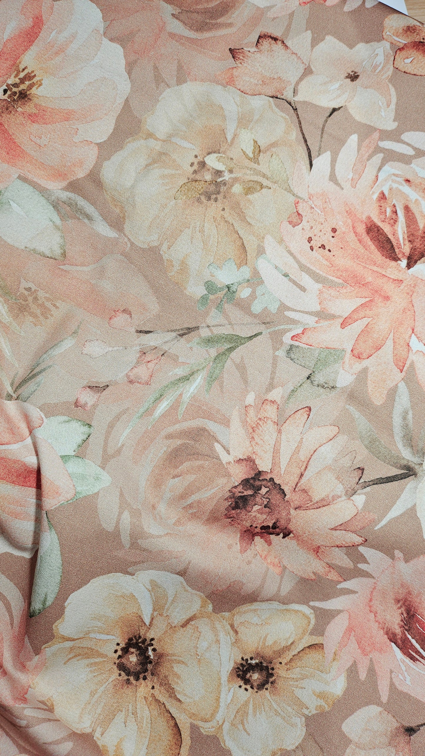 Coton PREMIUM aquarelle taupe