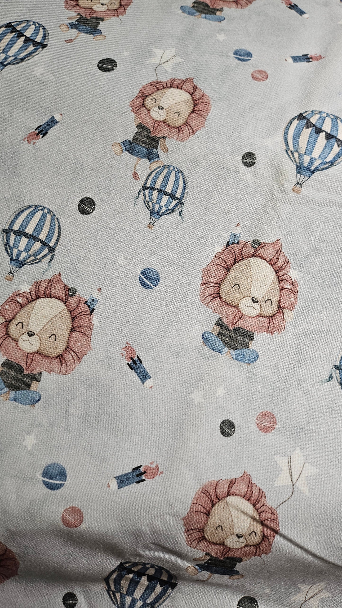 Coton PREMIUM lion montgolfière