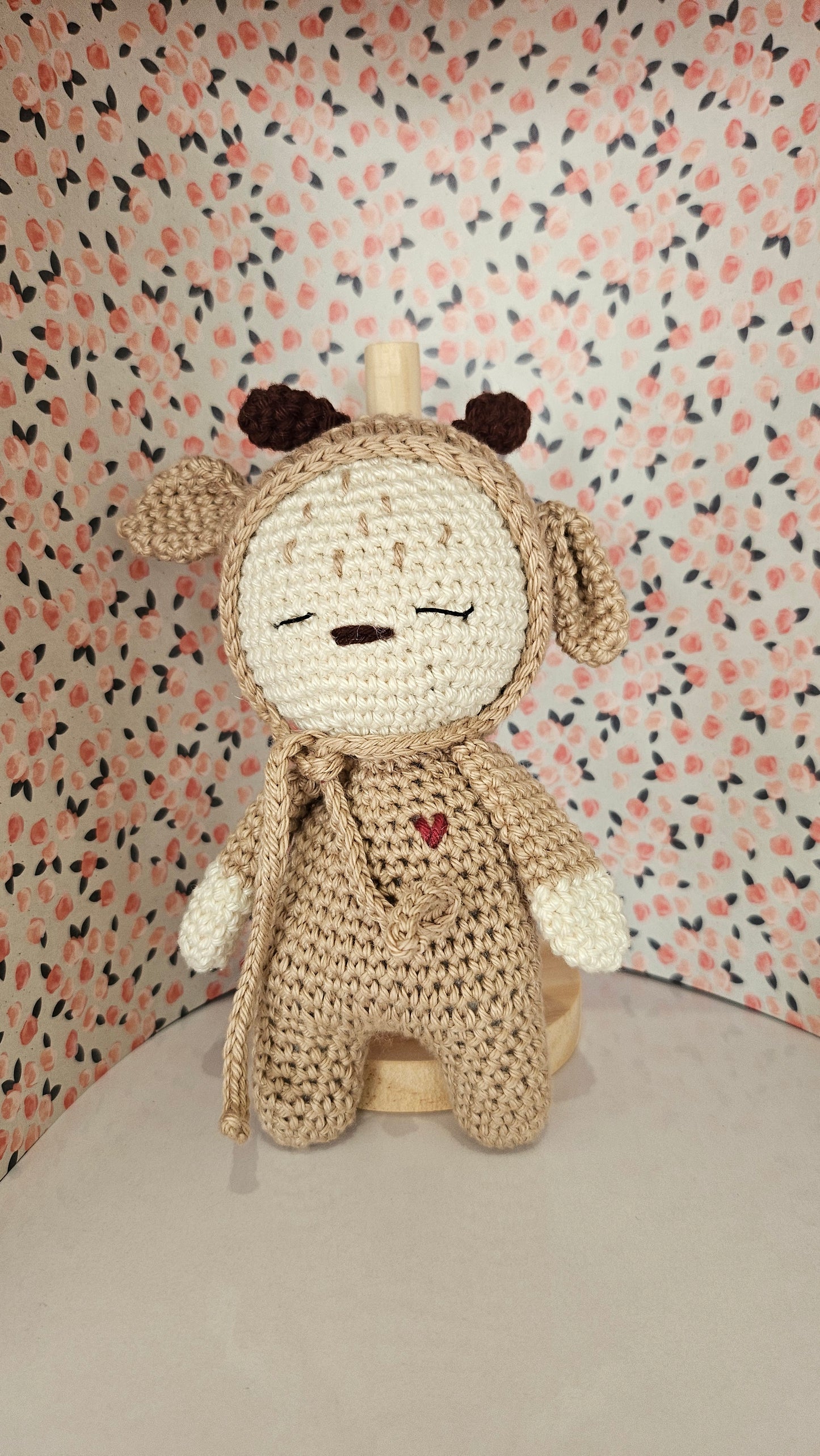 Mon poupon cerf petit coeur
