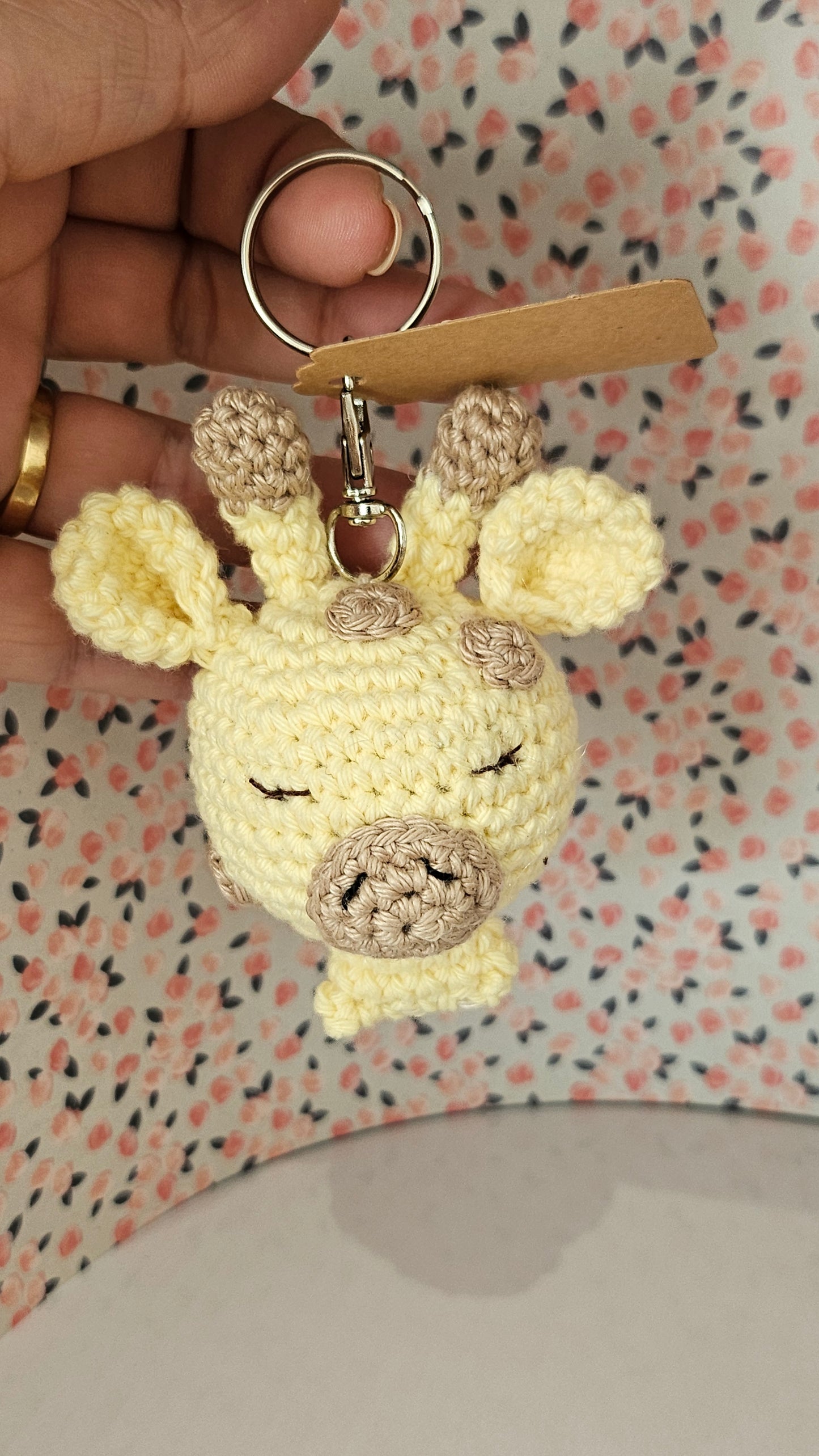Porte clés girafe