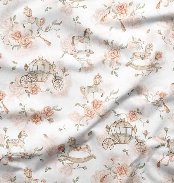 Coton PREMIUM calèche et chevaux