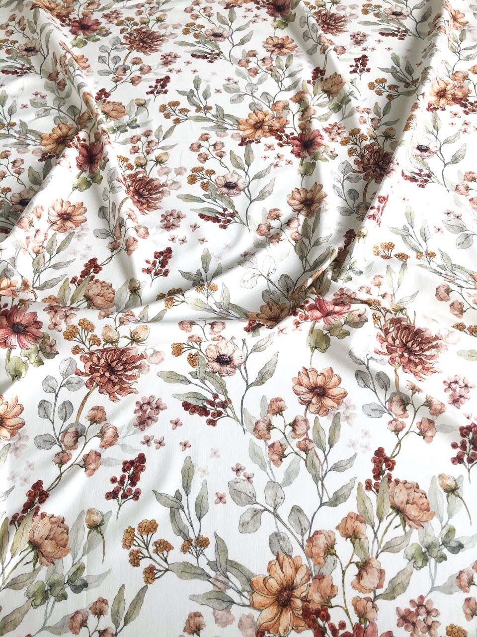 Coton PREMIUM prairie fleurie