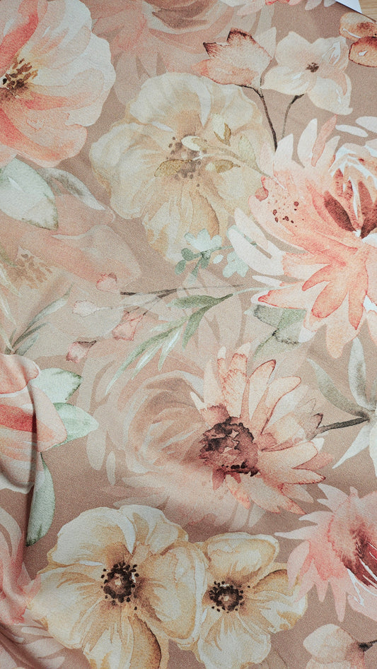 Coton PREMIUM aquarelle taupe