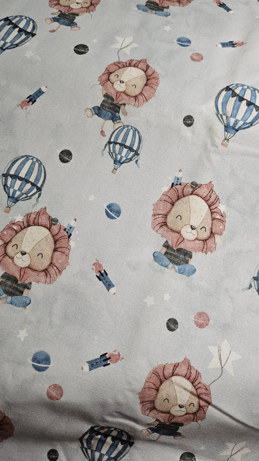 Coton PREMIUM lion montgolfière