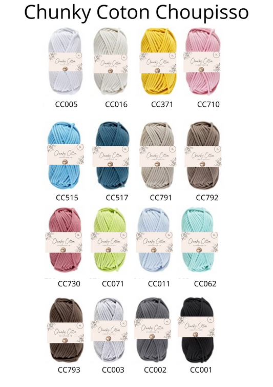 EN GROS Chunky Coton Choupisso XL