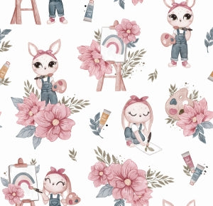 Coton PREMIUM lapine peintre