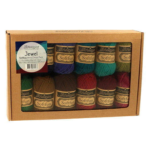 Scheepjes Softfun pack de couleurs 12x20g  Bijou