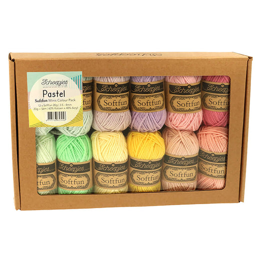 Scheepjes Softfun pack de couleurs 12x20g  Pastel